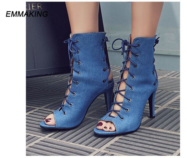 emma king new women suede lace up booties female open toe thin high heels brand design ladies party dress ankle boots women 2020, Black
emma king new women suede lace up booties female open toe thin high heels brand design ladies party dress ankle boots women 2020, Black