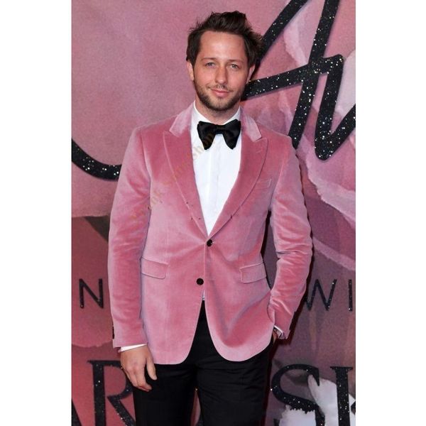 2020 fashion design pink velvet smoking blazer men suits wedding groom tuxedos slim fit groomsmen prom men wedding suits tuxedo, White;black
2020 fashion design pink velvet smoking blazer men suits wedding groom tuxedos slim fit groomsmen prom men wedding suits tuxedo, White;black