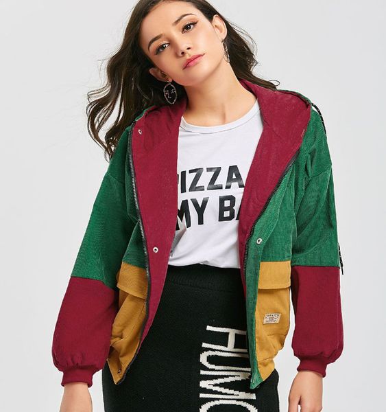 aecu 2020 jacket women warm block hooded corduroy jacket drawstring hit color patched pocket thick basic women coat harajuku, Black;brown
aecu 2020 jacket women warm block hooded corduroy jacket drawstring hit color patched pocket thick basic women coat harajuku, Black;brown