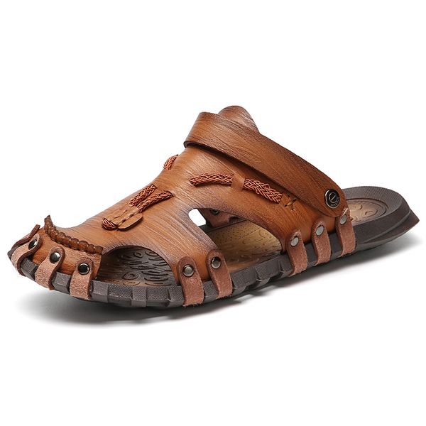 leather men's sandals summer soft shoes beach men's sandals slippers bohemia size 38-47 sale, Black
leather men's sandals summer soft shoes beach men's sandals slippers bohemia size 38-47 sale, Black