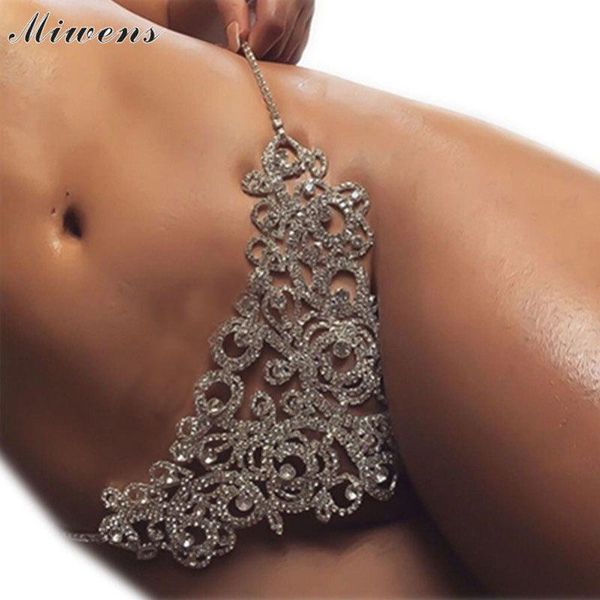 miwens fashionable body jewelry chain hollow out underwear accessories crystal women statement bikini party jewelry 8775 t200508, Silver
miwens fashionable body jewelry chain hollow out underwear accessories crystal women statement bikini party jewelry 8775 t200508, Silver