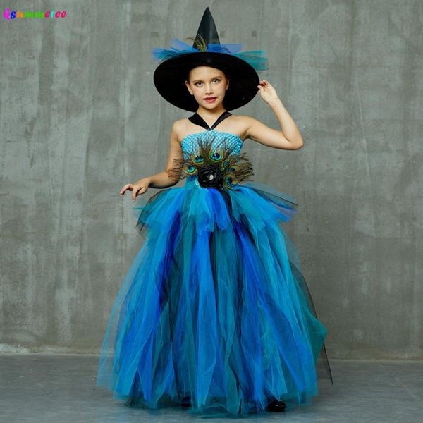 girls deluxe peacock feather tutu dress with witch hat children fancy purim pageant birthday party costume kids prom ball gown, Red;yellow
girls deluxe peacock feather tutu dress with witch hat children fancy purim pageant birthday party costume kids prom ball gown, Red;yellow