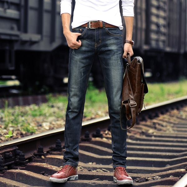 spring and autumn thick straight pants and jeans trendy jeans men's korean style trendy micro elastic men's denim pants, Blue
spring and autumn thick straight pants and jeans trendy jeans men's korean style trendy micro elastic men's denim pants, Blue