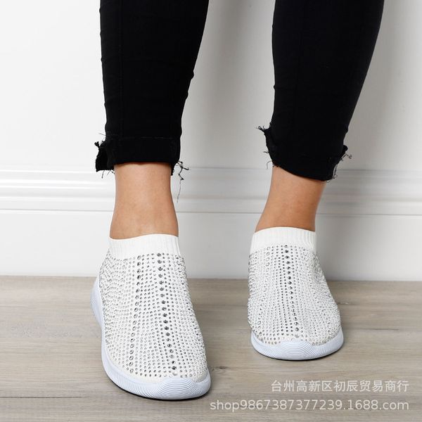 border popular european and american breathable mesh face versatile star same fashion diamond casual flat sole shoes, Black
border popular european and american breathable mesh face versatile star same fashion diamond casual flat sole shoes, Black