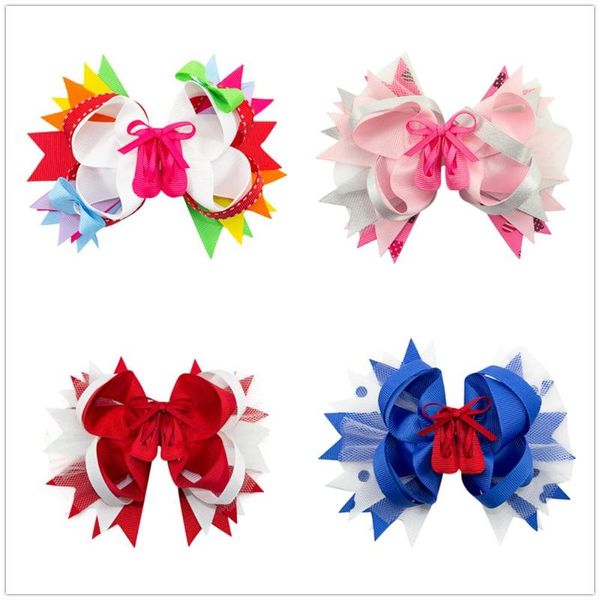5 inch of pure and fresh and lovely shoes modelling the bowknot of layered ribbon diy craft gift boutique hair girl hair clips, Slivery;white
5 inch of pure and fresh and lovely shoes modelling the bowknot of layered ribbon diy craft gift boutique hair girl hair clips, Slivery;white