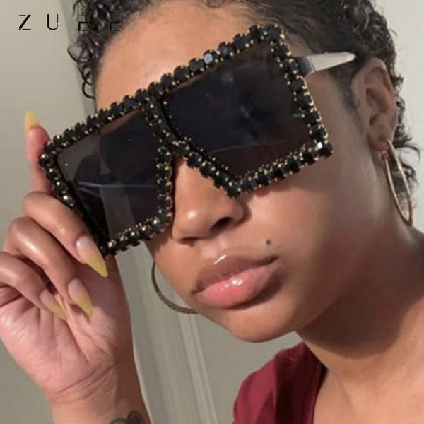 zuee square colorful diamond sunglasses women big frame luxury crystal sun glasses for female rhinestone eyewear uv400, White;black
zuee square colorful diamond sunglasses women big frame luxury crystal sun glasses for female rhinestone eyewear uv400, White;black