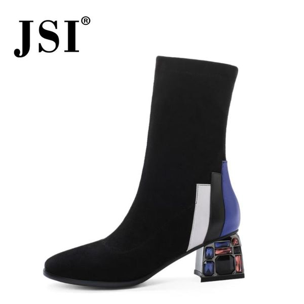 jsi mid-calf winter boots blue women pointed toe high heels colorful clear strange diamond square heel woman's boots shoes jo598, Black
jsi mid-calf winter boots blue women pointed toe high heels colorful clear strange diamond square heel woman's boots shoes jo598, Black