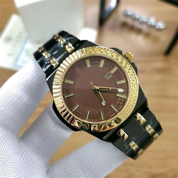 2020 three needle series luxury mens watches quartz watch designer watches vsc brand steel strap fashion leisure sports wind, Slivery;brown
2020 three needle series luxury mens watches quartz watch designer watches vsc brand steel strap fashion leisure sports wind, Slivery;brown