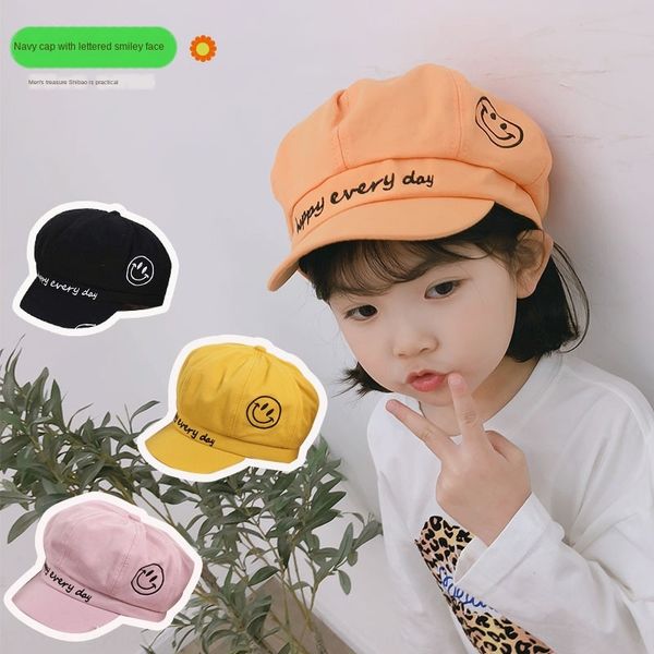 ins same style smiling cap cap beret baby hat face embroidery children's beret summer new boys and girls all-match baby hat, Yellow
ins same style smiling cap cap beret baby hat face embroidery children's beret summer new boys and girls all-match baby hat, Yellow