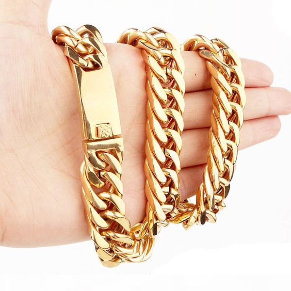 real 316l stainless steel jewelry heavy curb cuban link necklaces for men's exaggerated gold chain 60cm*1.5cm, Silver
real 316l stainless steel jewelry heavy curb cuban link necklaces for men's exaggerated gold chain 60cm*1.5cm, Silver