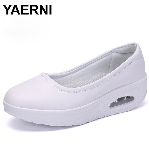 yaerni women flats shoes pu leather slip on moccains ladies round toe white loafers flat women sneakers autumn size 35-42, Black
yaerni women flats shoes pu leather slip on moccains ladies round toe white loafers flat women sneakers autumn size 35-42, Black