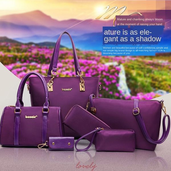 new six-piece set mother nylon cloth portable women's nylon cloth shoulder shoulder bag crossbody women's big bag
new six-piece set mother nylon cloth portable women's nylon cloth shoulder shoulder bag crossbody women's big bag