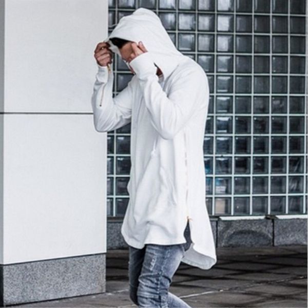 new men's mid-length sweater multi- decorative design performance show irregular front and sweater zipper zipper rear hooded, Black
new men's mid-length sweater multi- decorative design performance show irregular front and sweater zipper zipper rear hooded, Black