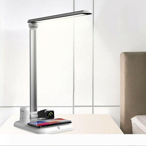 led table lamp 4 in 1 qi wireless charger reading desk light eye protection dimmer for mobile phone watch earphone charging
led table lamp 4 in 1 qi wireless charger reading desk light eye protection dimmer for mobile phone watch earphone charging