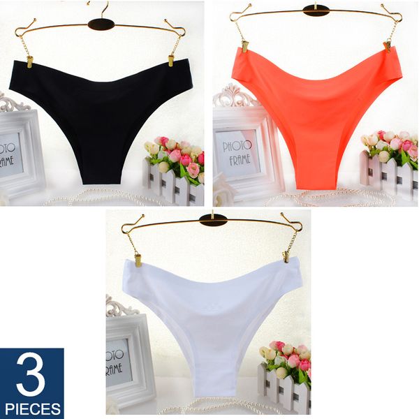 women's panties elovegirl 3 piece / set ice silk women seamless breathable cotton underwear candy low waist 6 color intimate, Black;pink
women's panties elovegirl 3 piece / set ice silk women seamless breathable cotton underwear candy low waist 6 color intimate, Black;pink