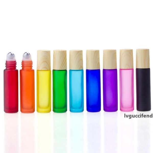 10ml colorful frosted series steel ball roll on perfume bottle with wood grain lid new lotion massage jar wholesale
10ml colorful frosted series steel ball roll on perfume bottle with wood grain lid new lotion massage jar wholesale