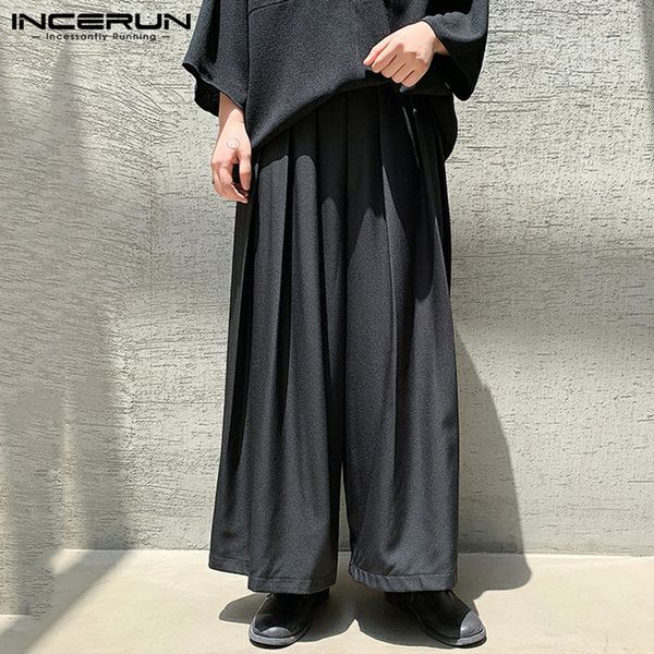 incerun man elastic waist joggers men solid color wide leg pants streetwear trousers men loose casual pleated pantalones s-5xl, Black
incerun man elastic waist joggers men solid color wide leg pants streetwear trousers men loose casual pleated pantalones s-5xl, Black
