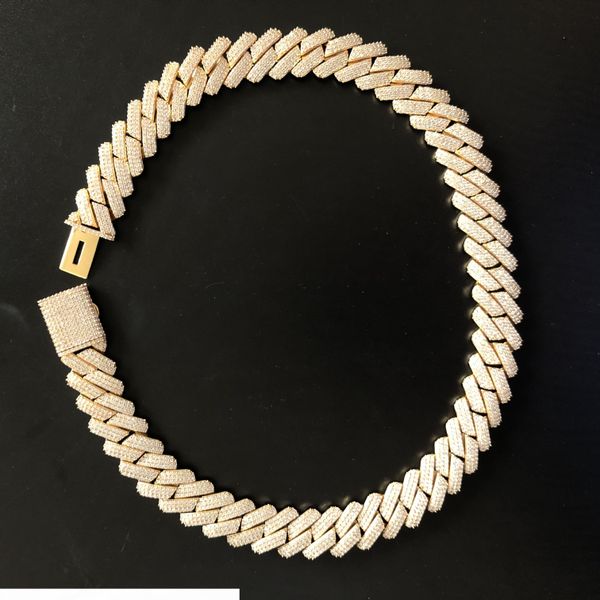 19мм полного iced out тяжелых кубинские цепи ожерелье зубец установка ожерелье, Silver
19мм полного iced out тяжелых кубинские цепи ожерелье зубец установка ожерелье, Silver