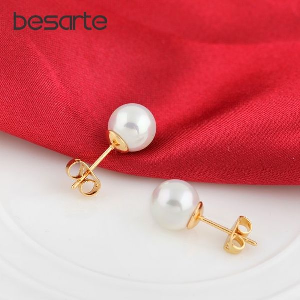 white pearls stud earrings women d'oreille perles orecchini perle aretes perlas brinco perolas earings gold pearl jewelry e2899, Golden;silver
white pearls stud earrings women d'oreille perles orecchini perle aretes perlas brinco perolas earings gold pearl jewelry e2899, Golden;silver