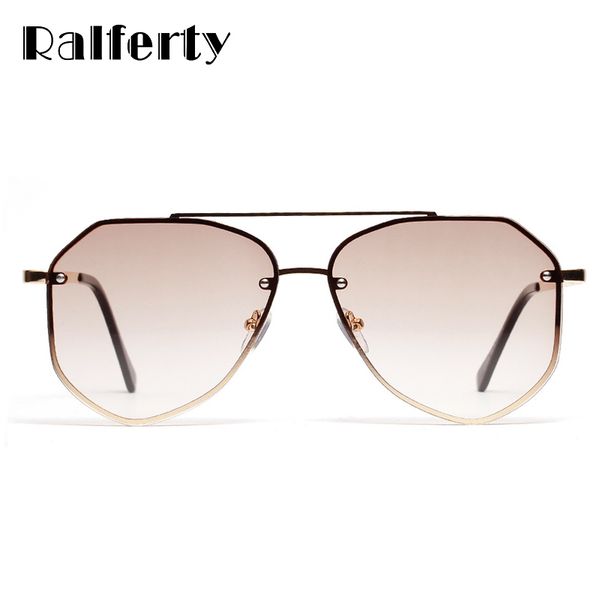 ralferty pilot sunglasses women gradient brown sun rimless uv400 coating glasses flat lens shades female oculos w2326, White;black
ralferty pilot sunglasses women gradient brown sun rimless uv400 coating glasses flat lens shades female oculos w2326, White;black