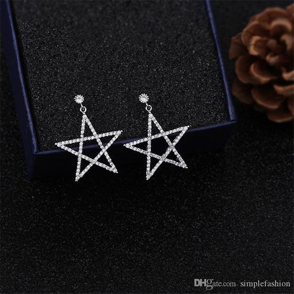 vecalon star shape dangle earring diamond 925 sterling silver engagement wedding drop earrings for women bridal jewelry, Golden;silver
vecalon star shape dangle earring diamond 925 sterling silver engagement wedding drop earrings for women bridal jewelry, Golden;silver