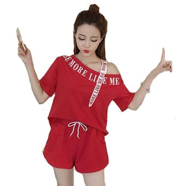 missky women sets sportswear suit t-shirt + shorts off-shoulder short sleeve summer casual tracksuit for female new, Gray
missky women sets sportswear suit t-shirt + shorts off-shoulder short sleeve summer casual tracksuit for female new, Gray