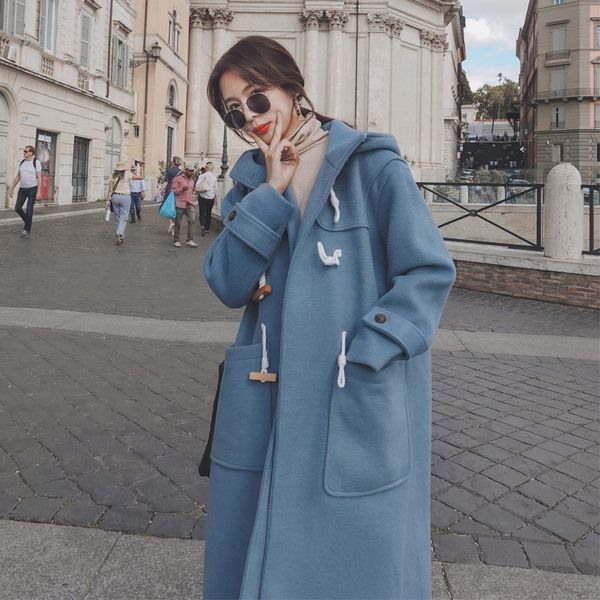 2020 new winter fashion women claw buckle woolen coat female solid color jacket ladies leisure overcoat girls hooded outwear, Black
2020 new winter fashion women claw buckle woolen coat female solid color jacket ladies leisure overcoat girls hooded outwear, Black