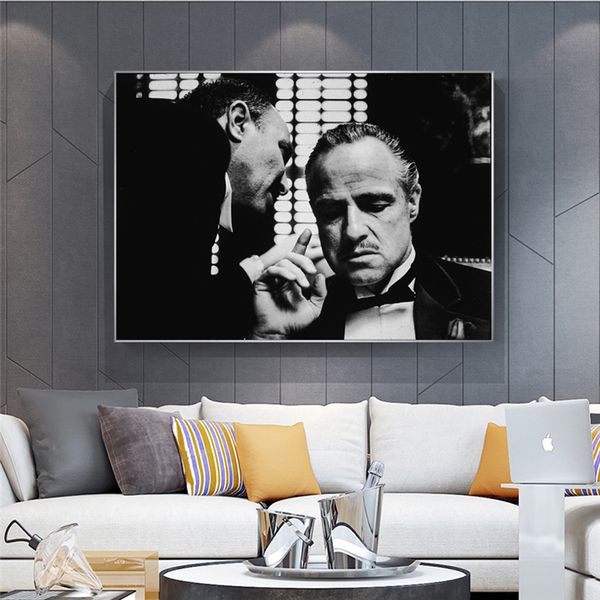 classic movie godfather posters marlon brando print black and white movies pictures wall art canvas paintings home decor
classic movie godfather posters marlon brando print black and white movies pictures wall art canvas paintings home decor