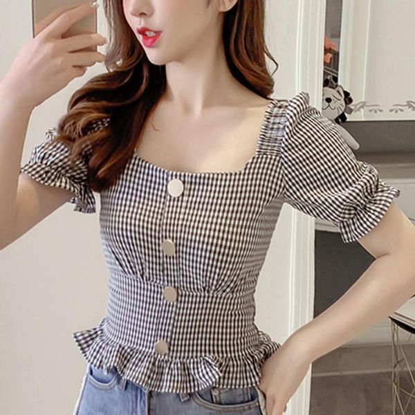 женские blusas плед тонкий труба с коротким рукавом рубашки блузка женщин топы женщин tide талии дикого лето новый стиль блузка рубашка, White
женские blusas плед тонкий труба с коротким рукавом рубашки блузка женщин топы женщин tide талии дикого лето новый стиль блузка рубашка, White