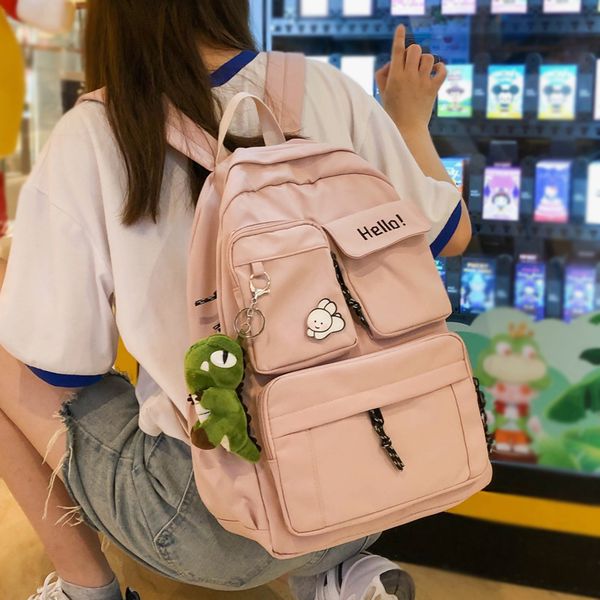 difa waterproof nylon women backpack english embroidered travel bag large capacity schoolbags for teenage girl students mochilas
difa waterproof nylon women backpack english embroidered travel bag large capacity schoolbags for teenage girl students mochilas