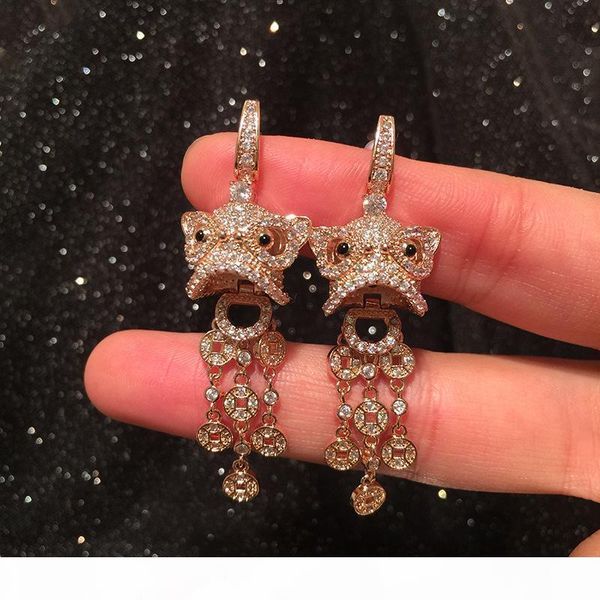 luxury women earrings new fashion yellow white gold plated full cz lion coins tassels earrings for girls women for party wedding nice gift, Golden;silver
luxury women earrings new fashion yellow white gold plated full cz lion coins tassels earrings for girls women for party wedding nice gift, Golden;silver