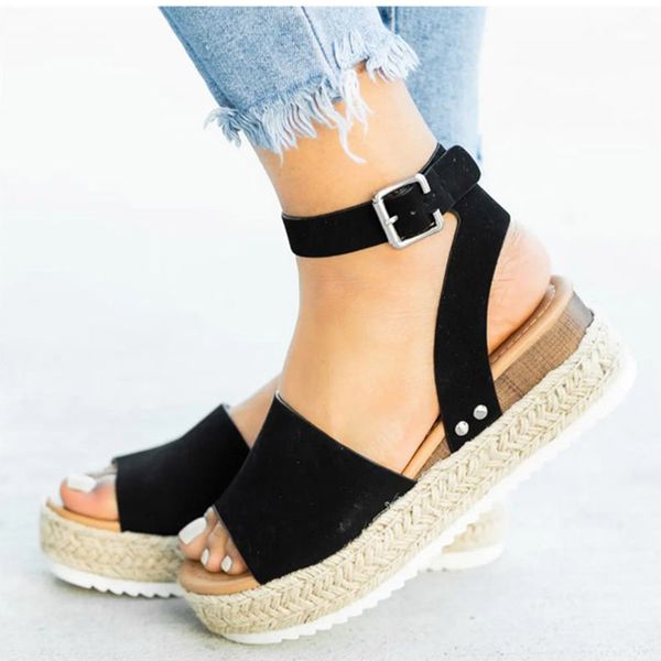 wedges for women high heels summer shoes 2020 flip flop chaussures femme platform sandals plus size t200730, Black
wedges for women high heels summer shoes 2020 flip flop chaussures femme platform sandals plus size t200730, Black