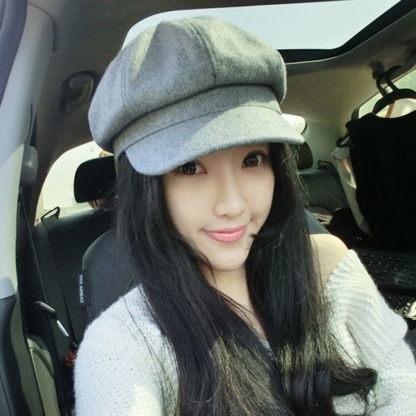 beret casual solid color woolen women's season travel cap painter painter octagonal hat beret octagonal hat cap, Blue;gray
beret casual solid color woolen women's season travel cap painter painter octagonal hat beret octagonal hat cap, Blue;gray