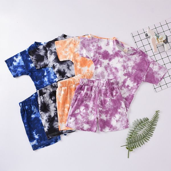 kids clothes girls boys outfits children tie dye short sleeve + shorts 2pcs/sets summer fashion boutique baby clothing sets m2405, White
kids clothes girls boys outfits children tie dye short sleeve + shorts 2pcs/sets summer fashion boutique baby clothing sets m2405, White