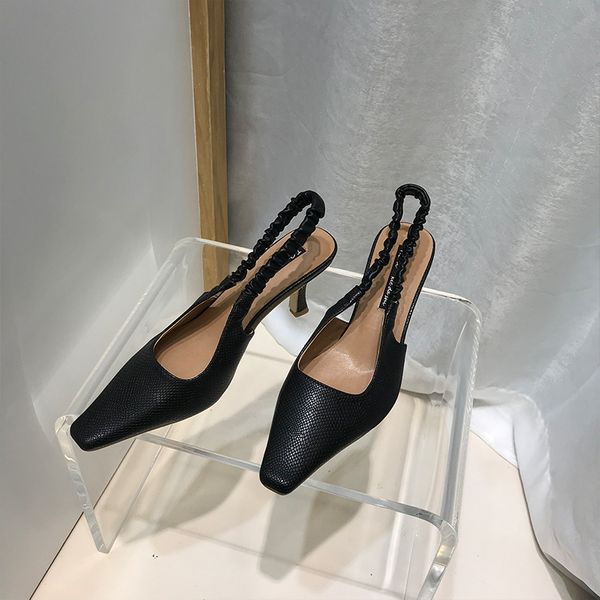 deat 2020 new summer fashion casual bottom soft leather comfortable backless elastic belt square thin heel shose women se616, Black
deat 2020 new summer fashion casual bottom soft leather comfortable backless elastic belt square thin heel shose women se616, Black
