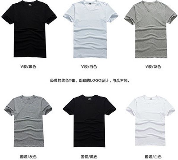 men's short sleeve shirt all solid color style t-shirt elasticity slim fit v-neck xiao jian ling men selling sle -40, White;black
men's short sleeve shirt all solid color style t-shirt elasticity slim fit v-neck xiao jian ling men selling sle -40, White;black