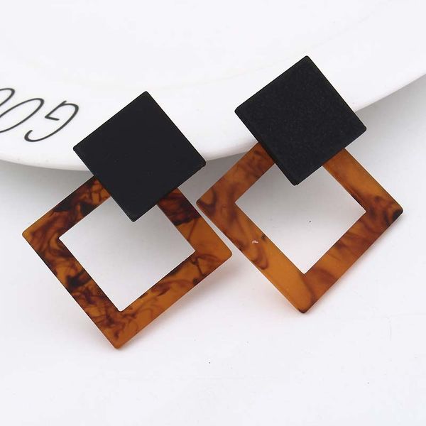 exaggerated geometric big hollow drop earrings for women summer square earrings brown tortoiseshell party jewelry, Silver
exaggerated geometric big hollow drop earrings for women summer square earrings brown tortoiseshell party jewelry, Silver