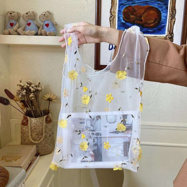 yxz women's flower embroidery hand bag organza casual tote designer mesh shopper bags ladies handbags bolsos para mujer
yxz women's flower embroidery hand bag organza casual tote designer mesh shopper bags ladies handbags bolsos para mujer