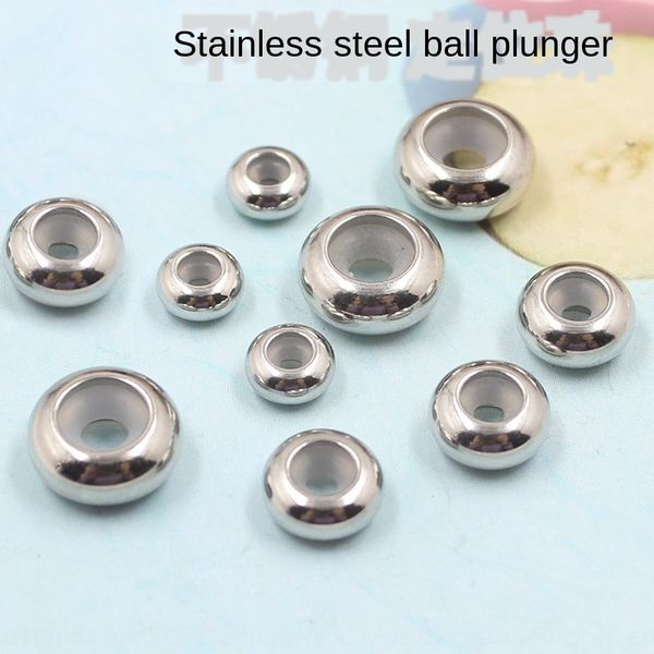 1a6px diy stainless steel through hole diy hole abacus silica gel positioning beads necklace adjustable buckle beads multiple specifications, Silver
1a6px diy stainless steel through hole diy hole abacus silica gel positioning beads necklace adjustable buckle beads multiple specifications, Silver