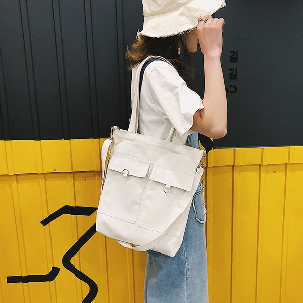 swyivy shoulder bag women 2020 yellow/white canvas totes bag for woman student fashion bags cross body with pocket
swyivy shoulder bag women 2020 yellow/white canvas totes bag for woman student fashion bags cross body with pocket