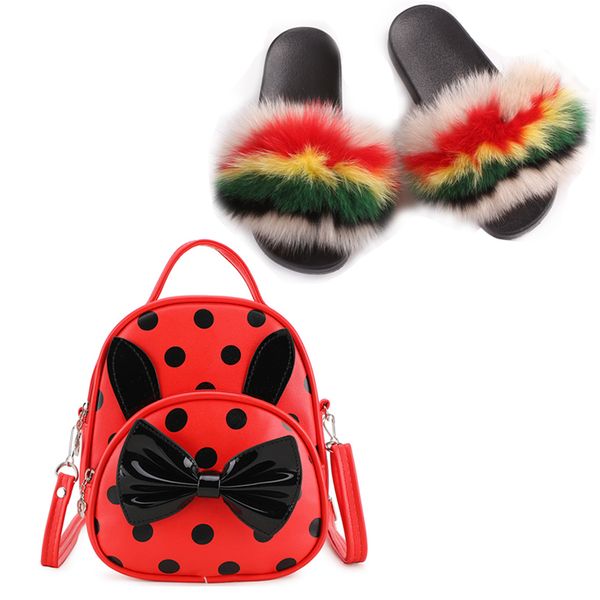 girl cute bowtie purse rainbow fur slides match set baby lovely furry fur slippers sweet girl sequin schoolbag shoes set hot, Black;grey
girl cute bowtie purse rainbow fur slides match set baby lovely furry fur slippers sweet girl sequin schoolbag shoes set hot, Black;grey