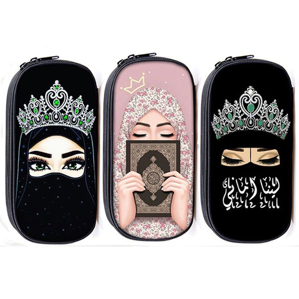 cartoon pencil case muslim girls printed pencil bags girls single-layer makeup bag large capacity storage bag kids stationery 060801, White
cartoon pencil case muslim girls printed pencil bags girls single-layer makeup bag large capacity storage bag kids stationery 060801, White