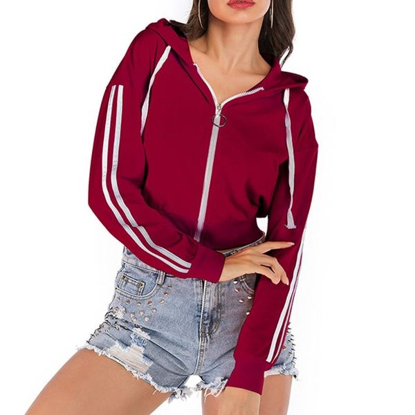 fashion stripe zipper hoodies womens sweatshirts casual loose solid color long sleeve hooded autumn coat sudaderas para mujer f7, Black
fashion stripe zipper hoodies womens sweatshirts casual loose solid color long sleeve hooded autumn coat sudaderas para mujer f7, Black