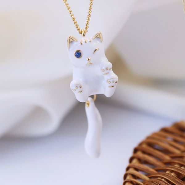 sansummer 2020 new fashion white cat pendant lovely feautiful romantic girl necklaces for women jewelry 6224, Silver
sansummer 2020 new fashion white cat pendant lovely feautiful romantic girl necklaces for women jewelry 6224, Silver