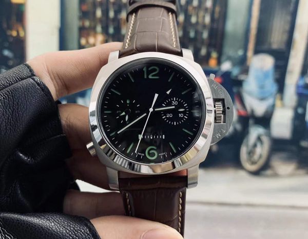 2020 men's watch 44mm automatic mechanical movement stainless steel case brown leather strap pin buckle fashion luxury watch 17, Slivery;brown
2020 men's watch 44mm automatic mechanical movement stainless steel case brown leather strap pin buckle fashion luxury watch 17, Slivery;brown