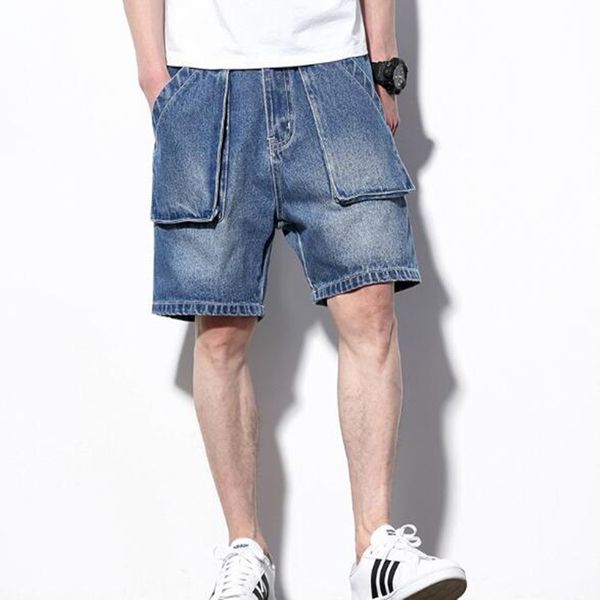 men's jeans men denim cargo shorts knee length casual big pocket style plus size 4xl 5xl, Blue
men's jeans men denim cargo shorts knee length casual big pocket style plus size 4xl 5xl, Blue