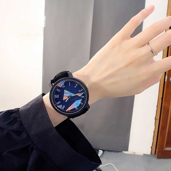 new design men's blue fashion watch college student personality woman sky geometry starlight watches, Slivery;brown
new design men's blue fashion watch college student personality woman sky geometry starlight watches, Slivery;brown