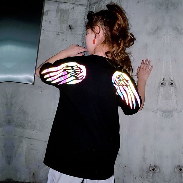 het1m girls' western coat t-shirt style t-shirt 2020 new loose short-sleeved summer clothes children's mid-length colorful wings h, Blue
het1m girls' western coat t-shirt style t-shirt 2020 new loose short-sleeved summer clothes children's mid-length colorful wings h, Blue
