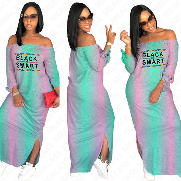 2020 women long dress summer black smart letter print gradient color designer shoulderless maxi dresses off shoulder beachwear dress d7613, Black;gray
2020 women long dress summer black smart letter print gradient color designer shoulderless maxi dresses off shoulder beachwear dress d7613, Black;gray
