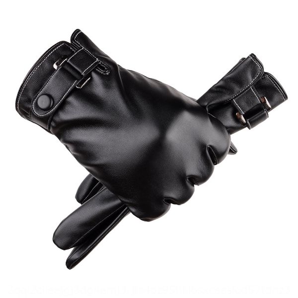 men's leather pu touch screen men's warm riding outdoor sports thickened cotton outdoor sports and gloves gloves, Black
men's leather pu touch screen men's warm riding outdoor sports thickened cotton outdoor sports and gloves gloves, Black